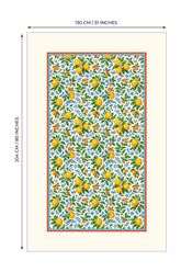 Limoncello Watercolor Lemons Decorative Tablecloth - 130x204cm